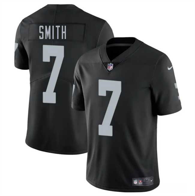Men & Women & Youth Las Vegas Raiders #7 Geno Smith Black 2025 Vapor Stitched Jersey